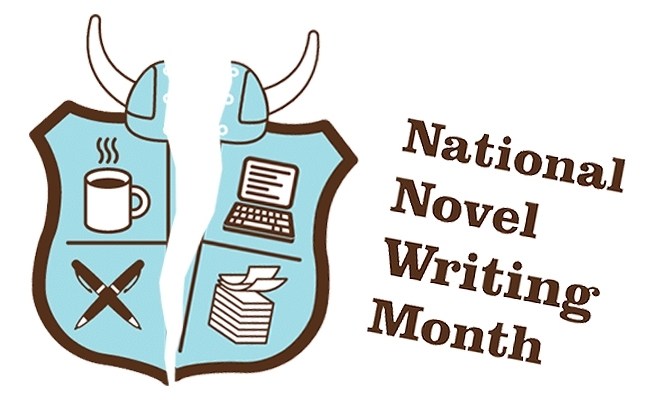NaNoWriMo logo cracking