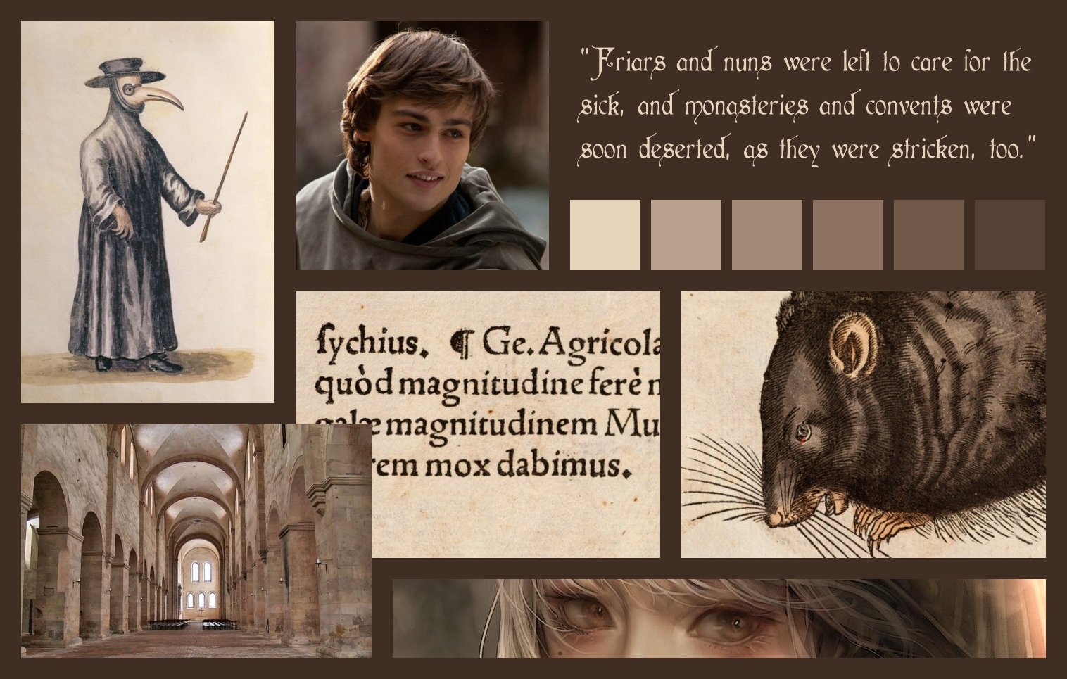 medieval type mood board